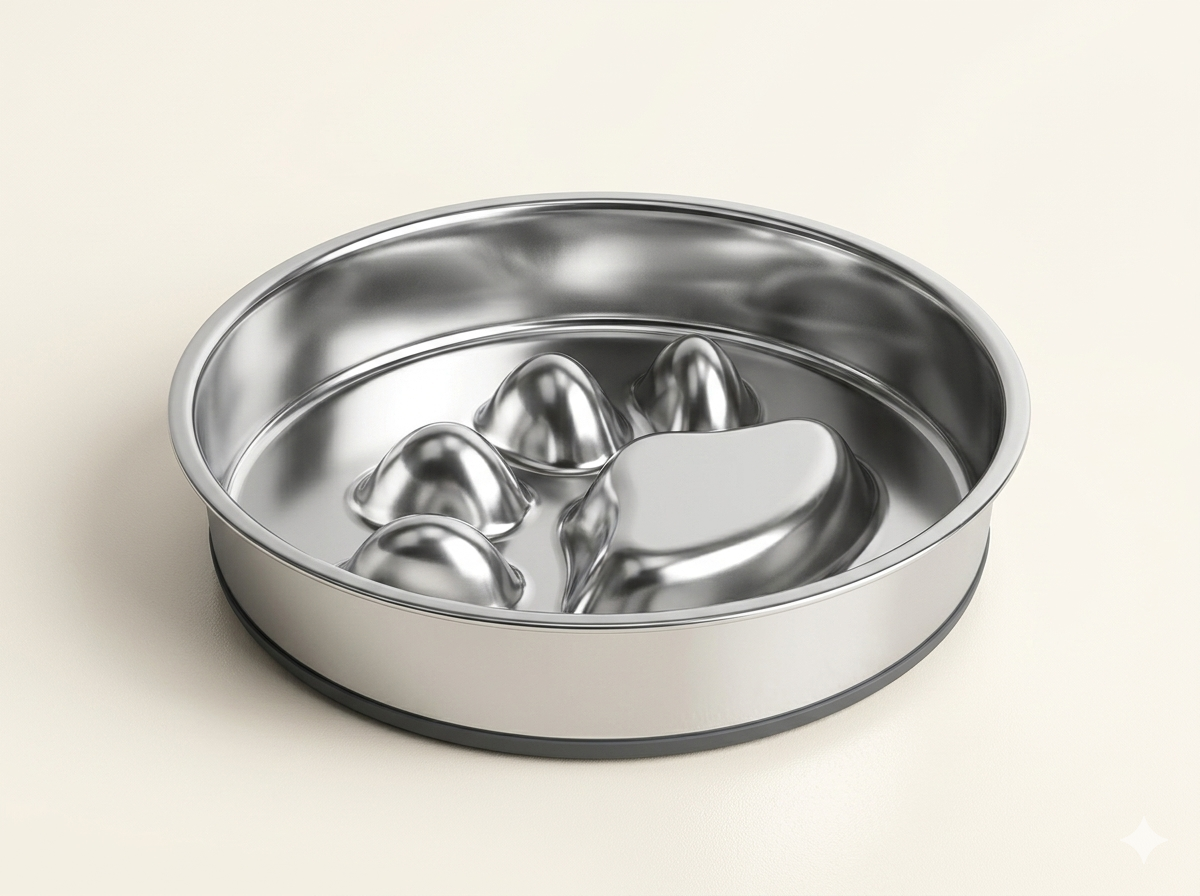 Patadog Stainless Steel Slow Feeder Bowl